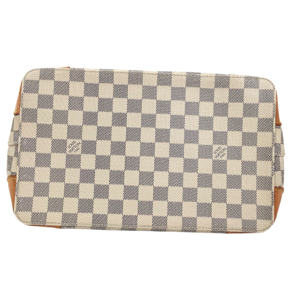 Louis Vuitton Hampstead PM Shoulder Bag Damier Azur Canvas White