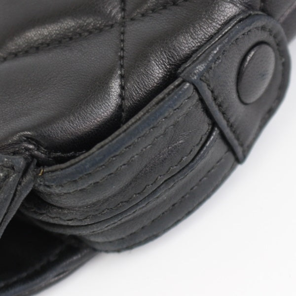 Chanel Chain Shoulder Bag Matelasse Black