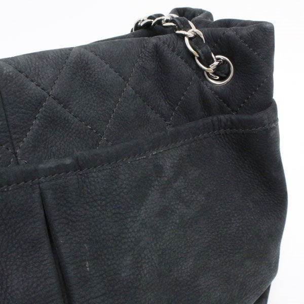 Chanel Chain Shoulder Bag Nubuck Black Tote Bag