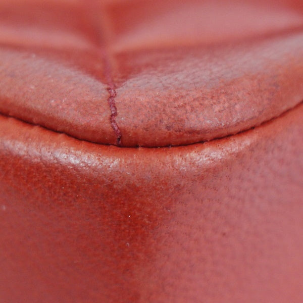 Chanel Chain Shoulder Bag Matelasse Sheepskin Red