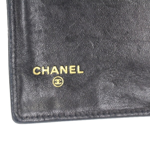 Chanel Patent Clasp Long Wallet Black