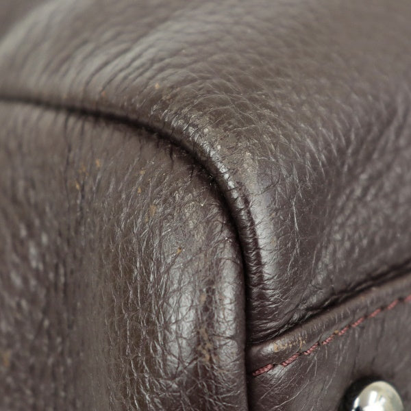 Chanel Coco Mark Boston Bag Calfskin Brown