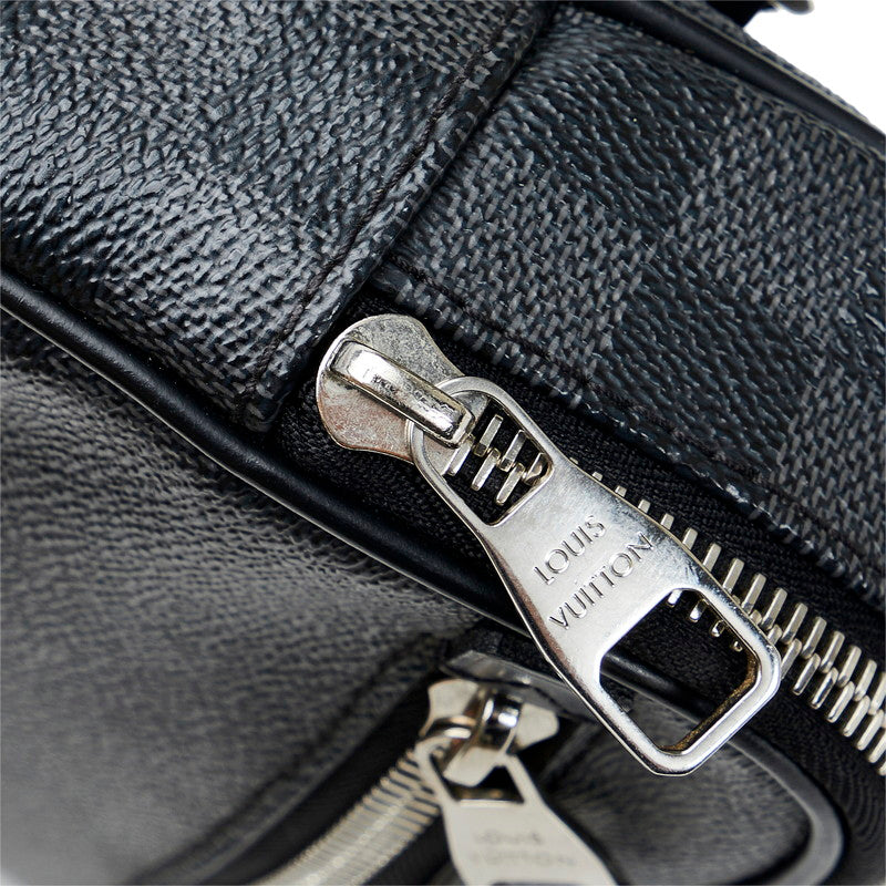 Louis Vuitton Damier Anfini Ambrel Body Bag Handbag 2way Black