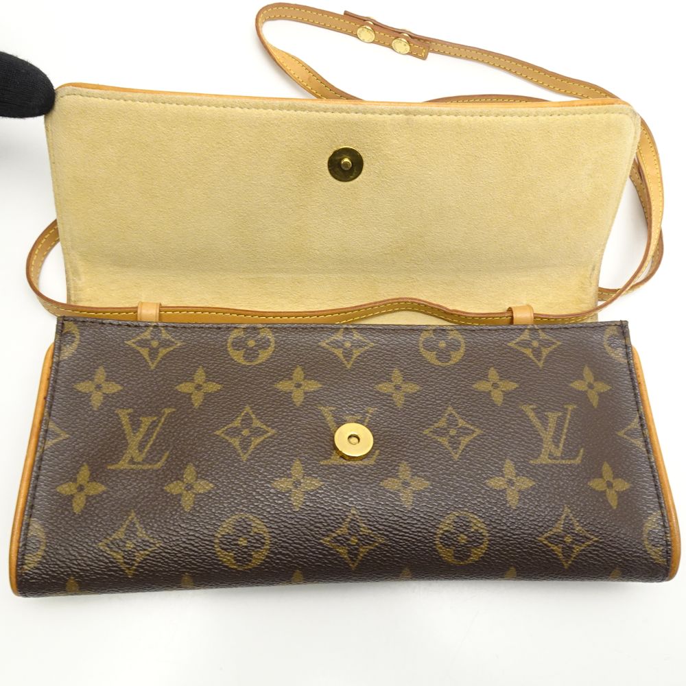 Louis Vuitton Monogram Pochette Twin GM Brown