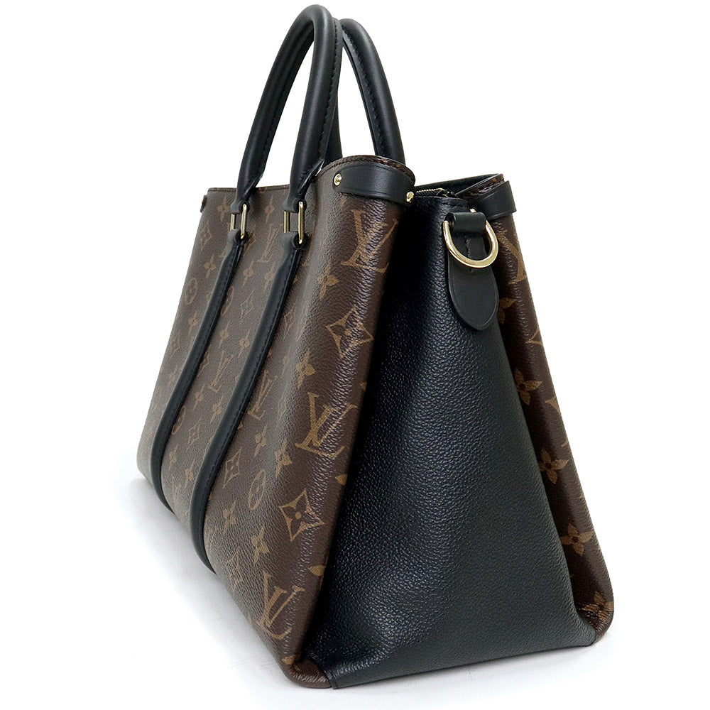 Louis Vuitton Soufflot Nv MM Shoulder Bag Monogram Black