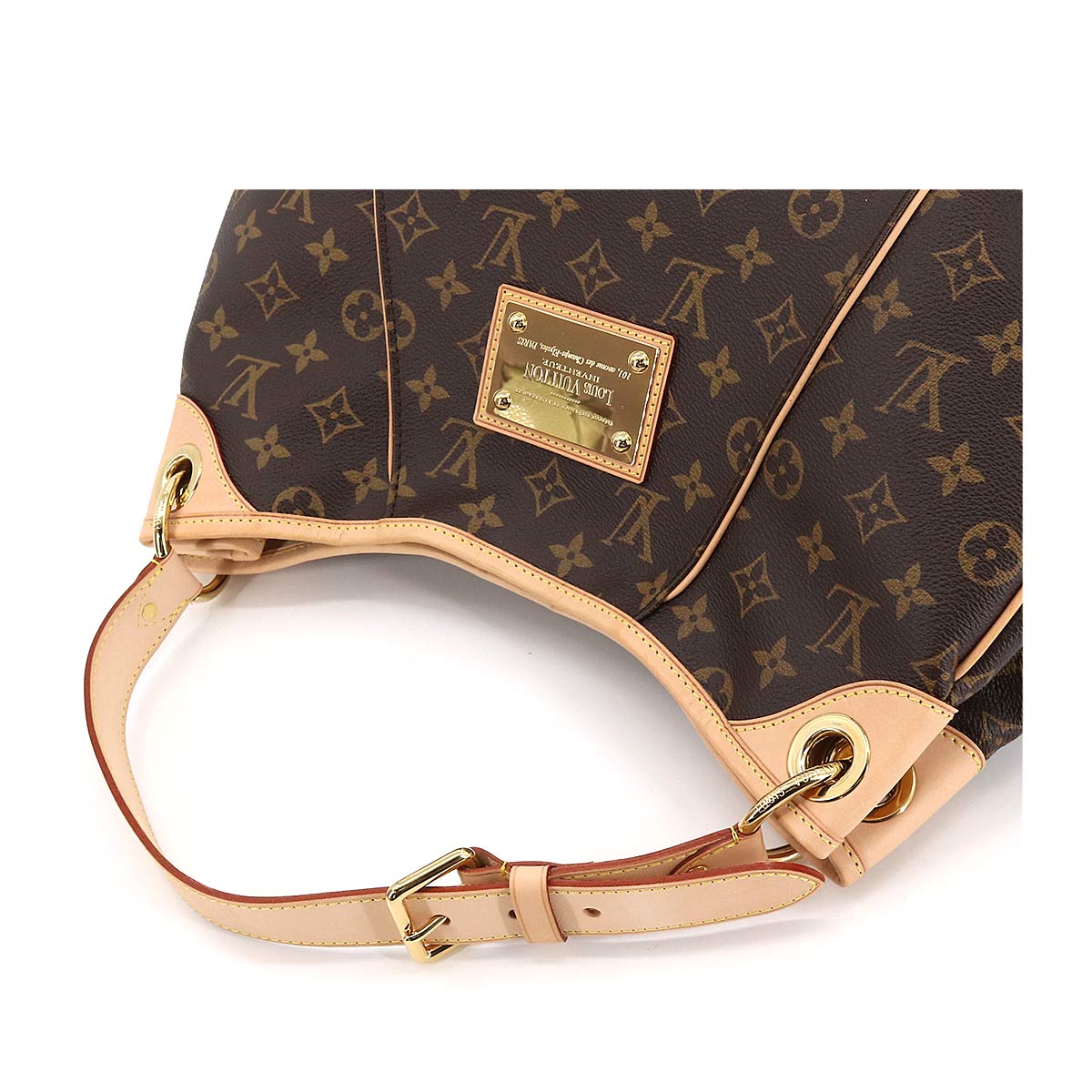 Louis Vuitton Monogram Galliera PM Shoulder Bag Brown Gold Hardware