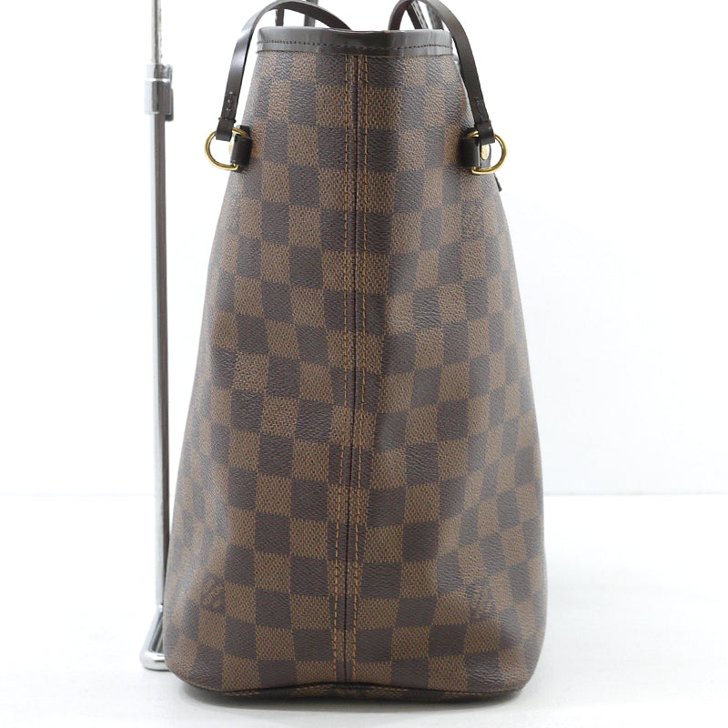 Louis Vuitton Damier Neverfull MM Tote Bag Brown