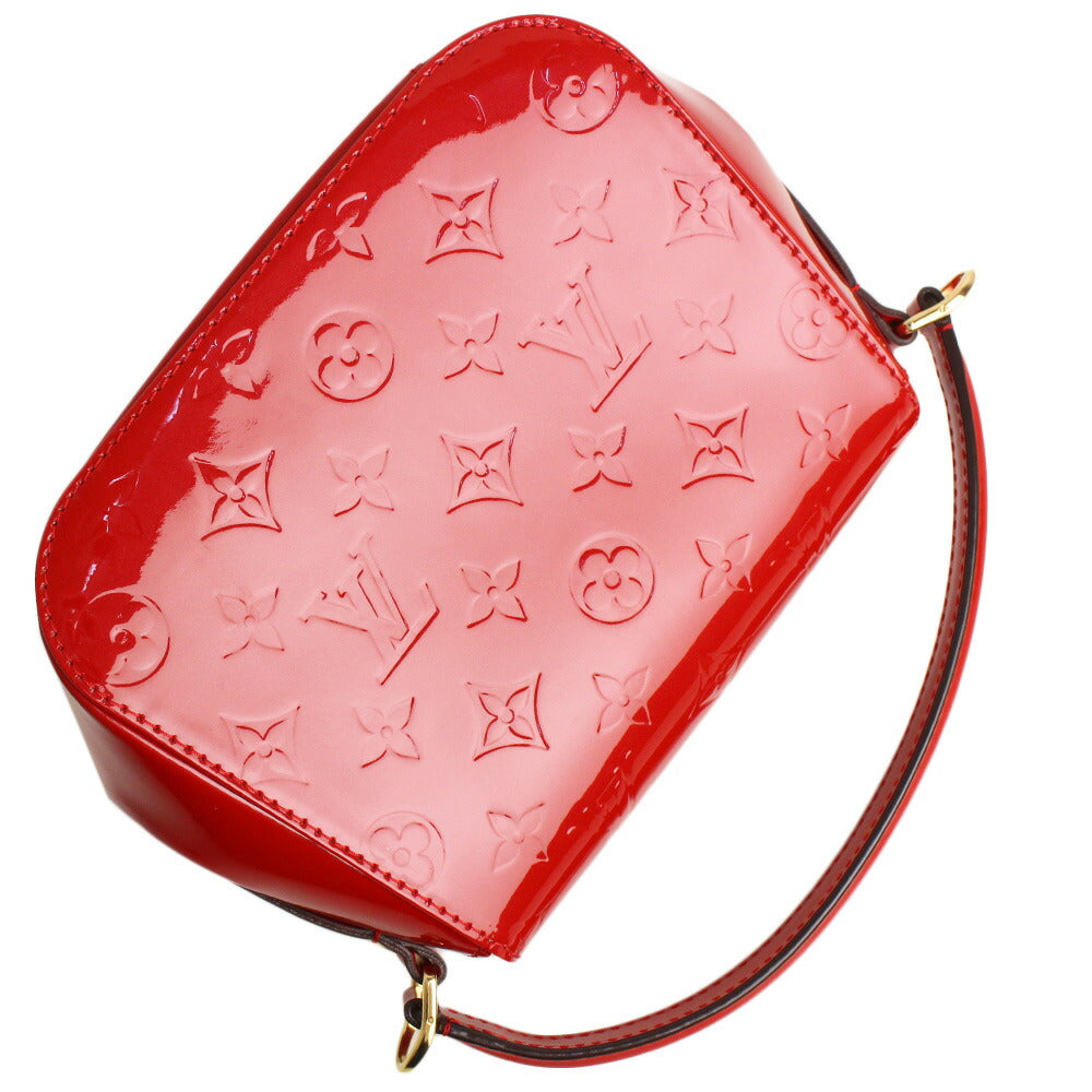 Louis Vuitton Vernis Leather Shoulder Bag Red