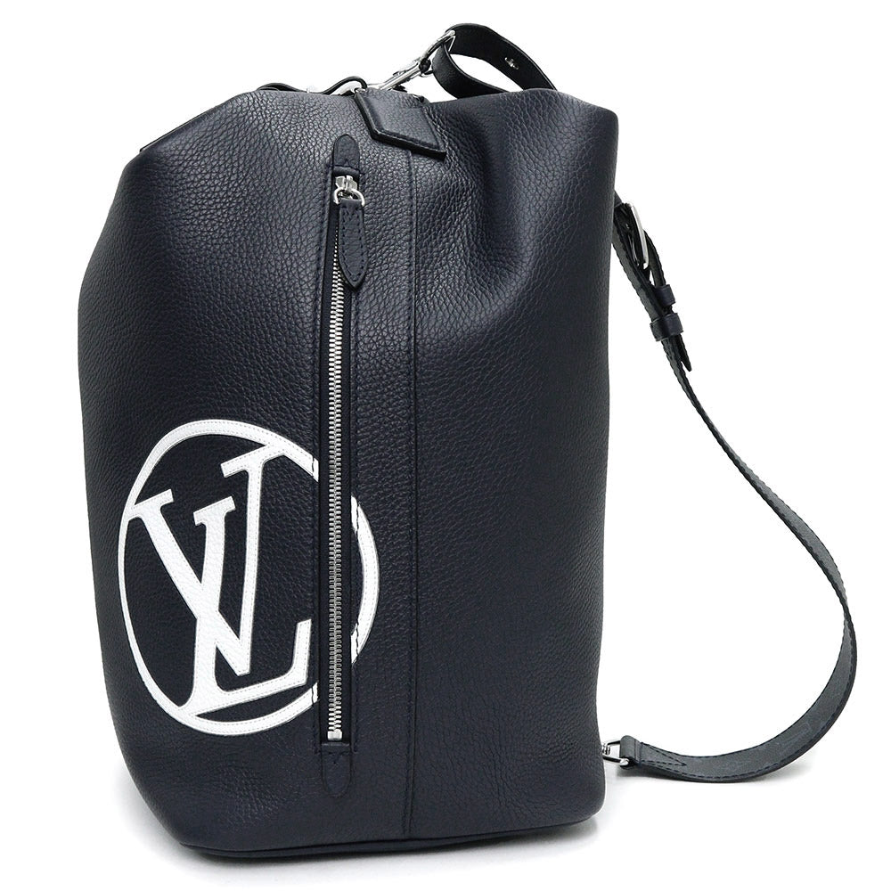 Louis Vuitton Eastside Duffle 2 Way Shoulder Bag Diagonal Taurillon Leather Navy