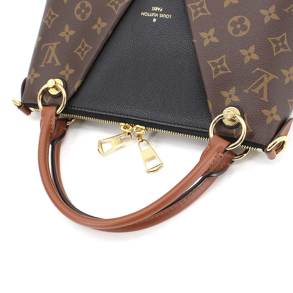Louis Vuitton Monogram V Tote BB Shoulder Bag Leather Noir
