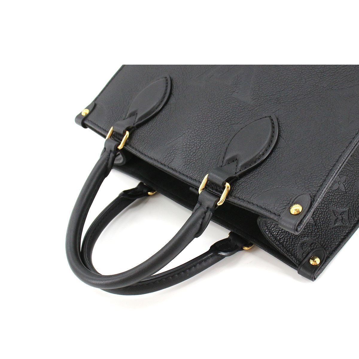 Louis Vuitton Monogram Emplant Onthego PM 2 Way Tote Shoulder Bag Noir Black
