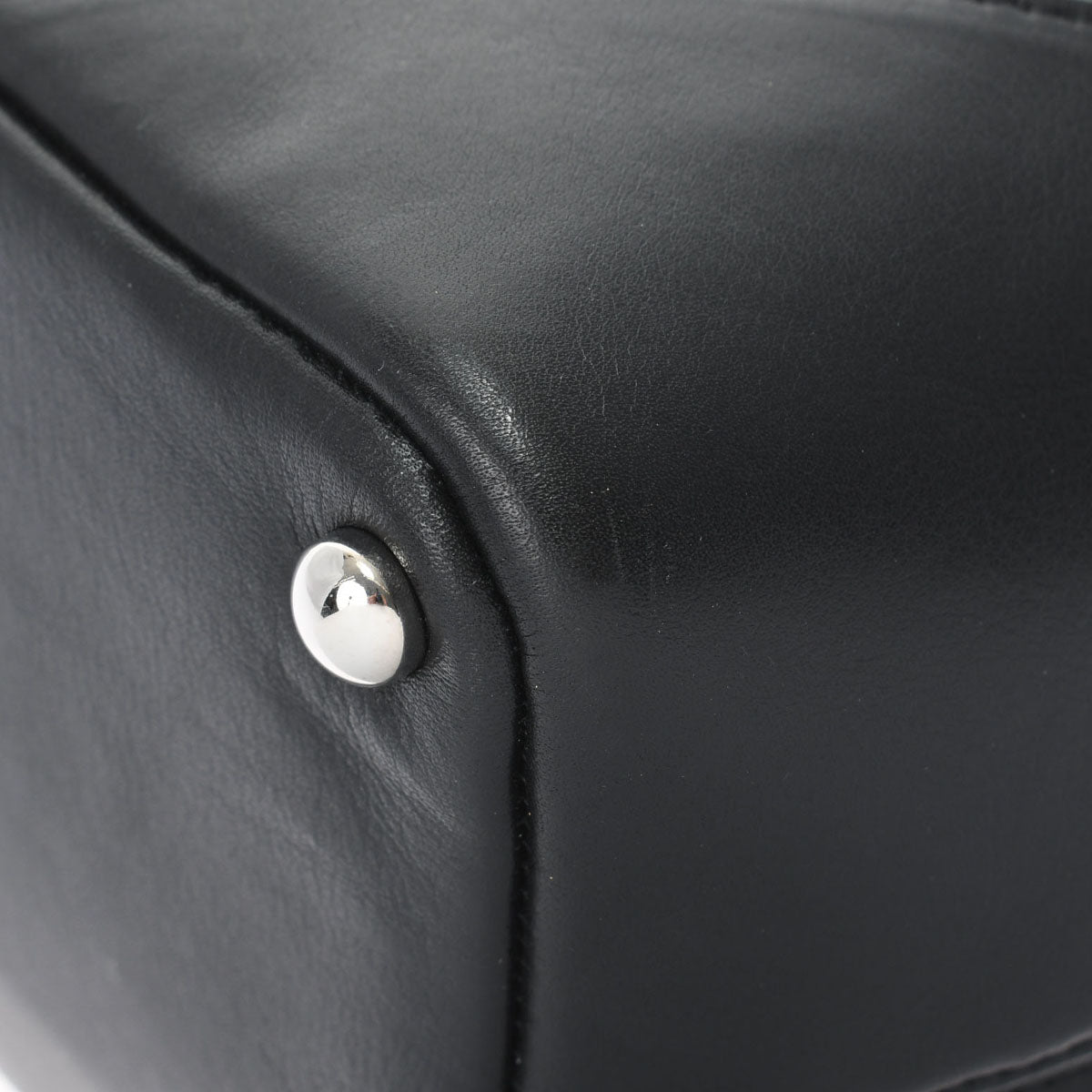 Chanel Cambon Line Medium Black/Silver Hardware Calfskin Tote Bag
