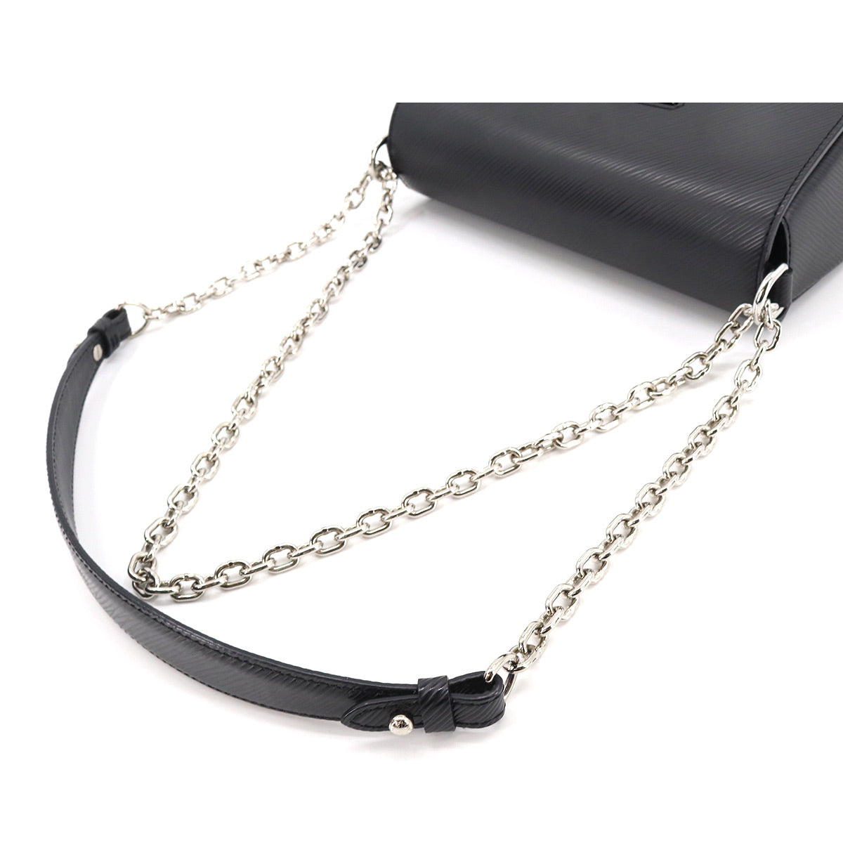 Louis Vuitton Epi Twist MM Chain Shoulder Bag Leather Noir