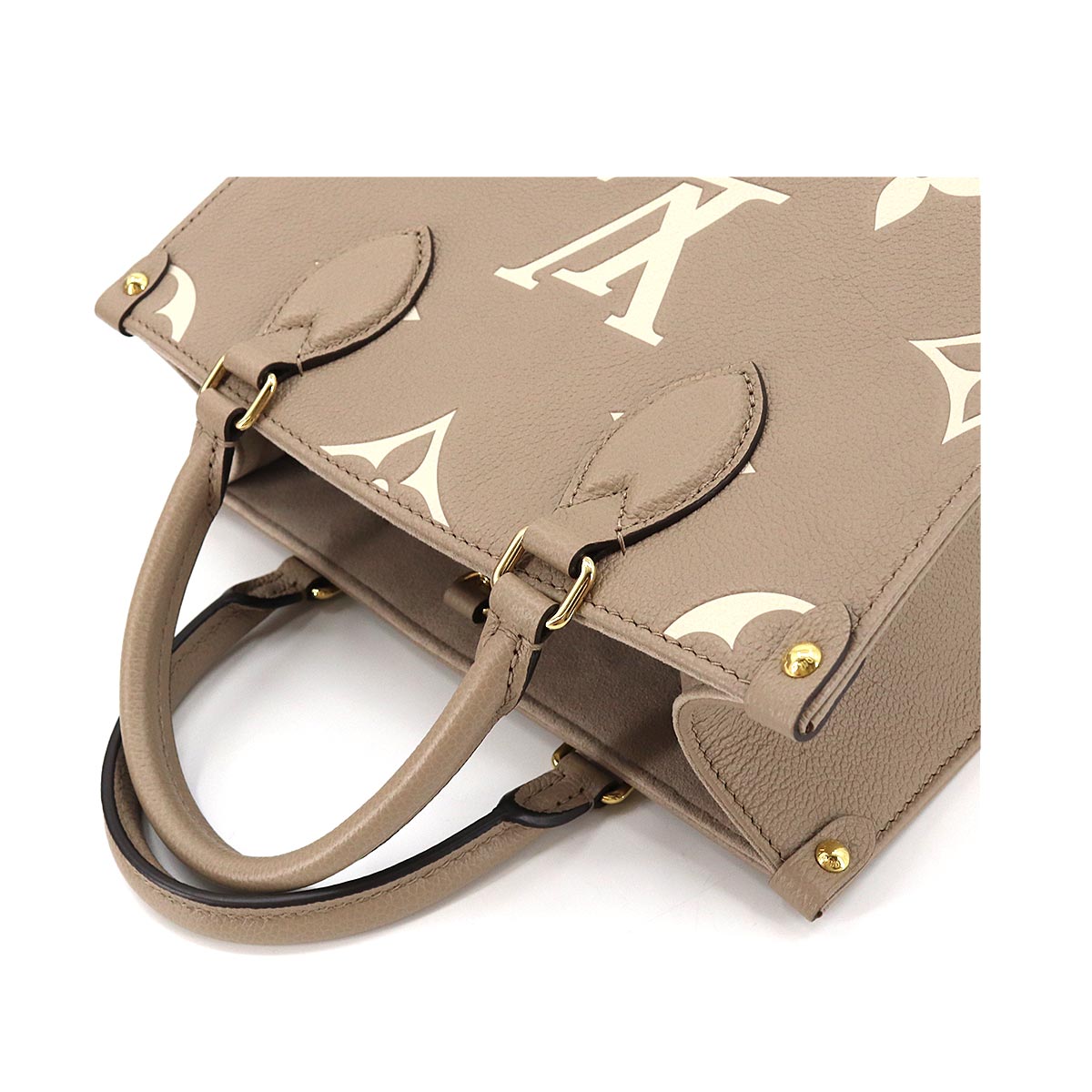 Louis Vuitton Bicolor Monogram Emplant OnTheGo PM Tourtrail Claim Creme