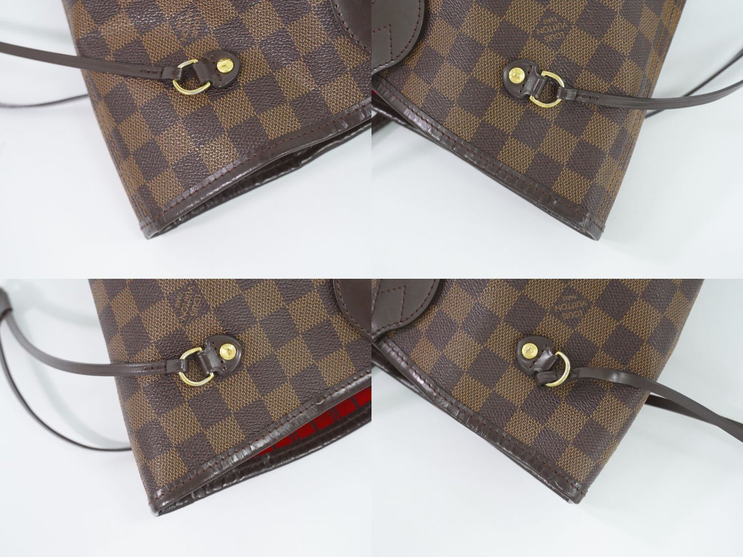 Louis Vuitton Neverfull MM Damier Ebene Tote Bag