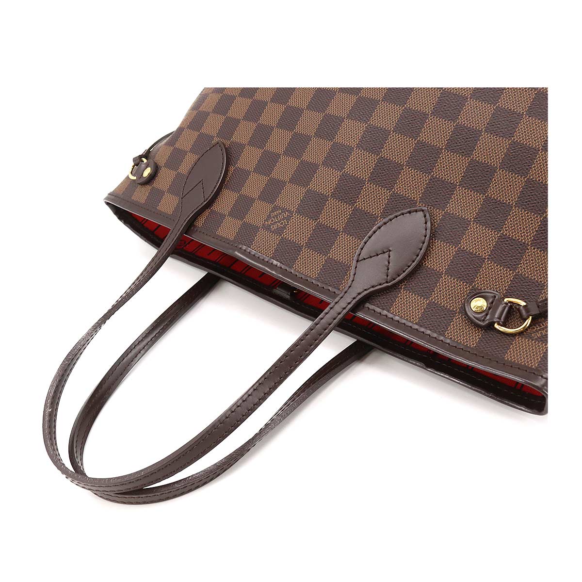 Louis Vuitton Damier Neverfull PM Tote Bag Ebene Brown
