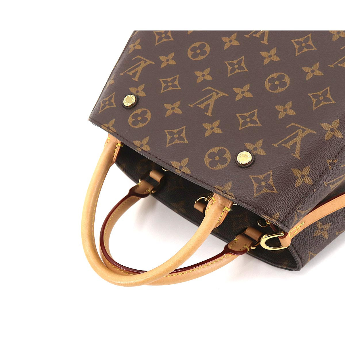 Louis Vuitton Monogram Montaigne BB 2 Way Hand Shoulder Bag Brown