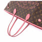 Louis Vuitton Monogram Ikat Flower Neverfull GM Tote Bag Rose Velour