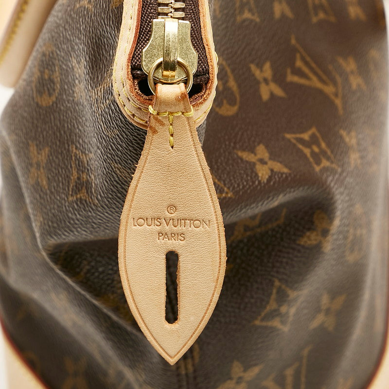 Louis Vuitton Monogram Lockit Shoulder Bag Brown