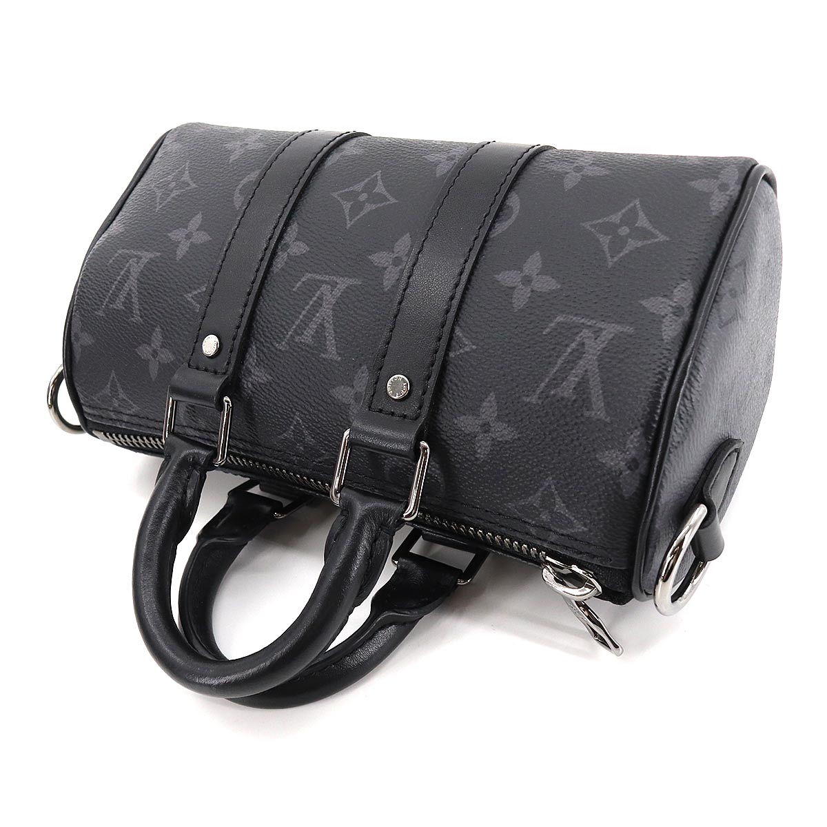 Louis Vuitton Monogram Eclipse Reverse Keepall XS 2 Way Hand Shoulder Bag