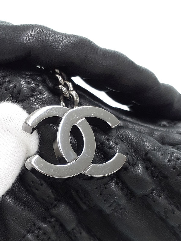 Chanel Matelasse Semi-Shoulder Bag Black
