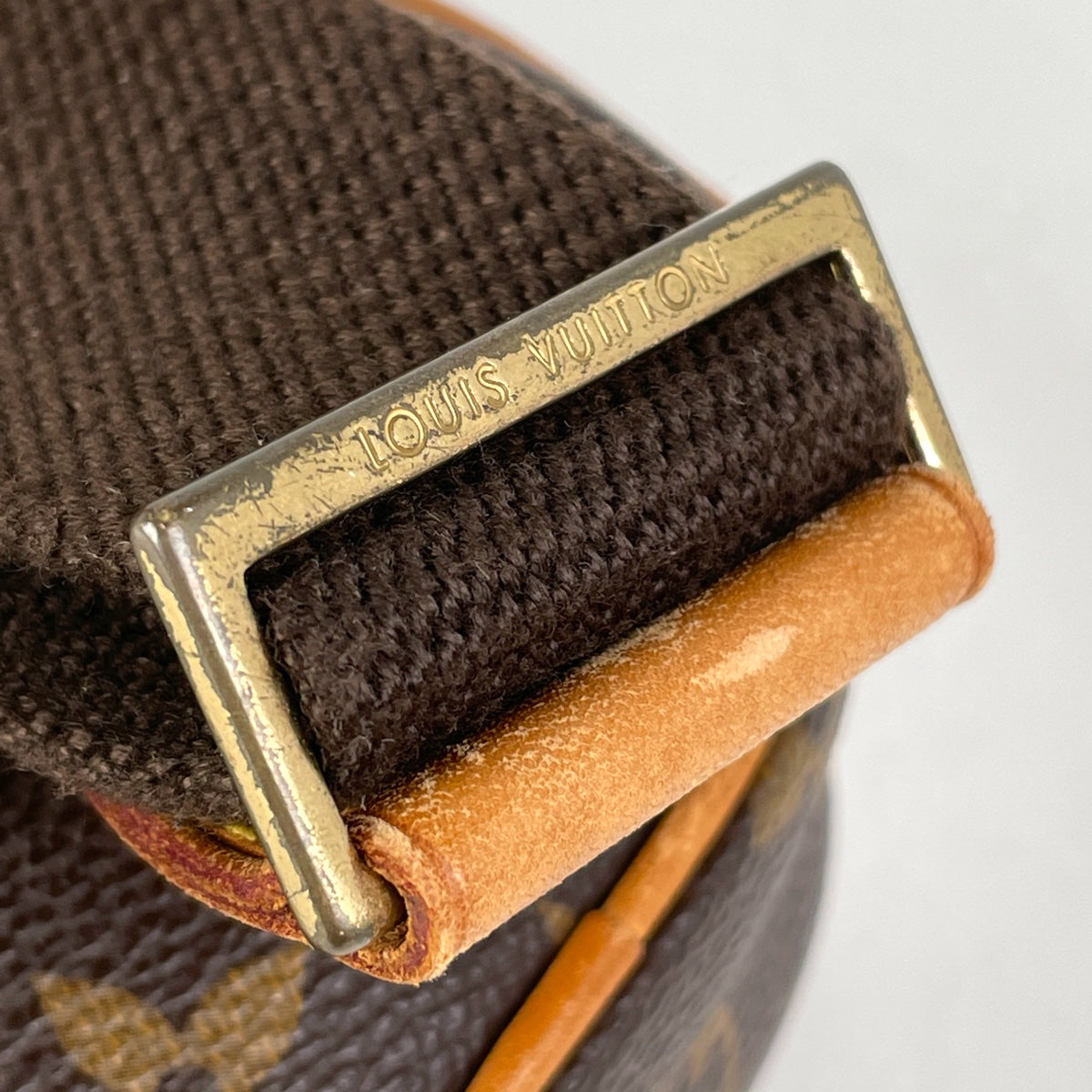 Louis Vuitton Pochette Ganju Shoulder Bag Shawl Body Bag Monogram Brown