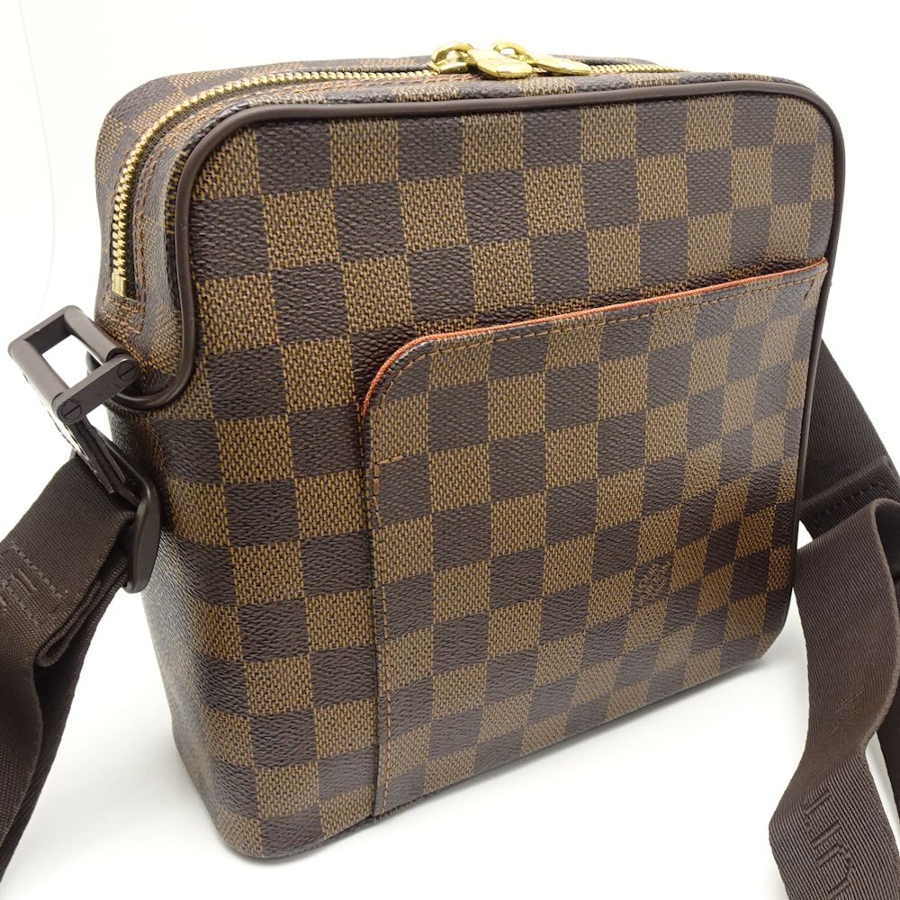 Louis Vuitton Damier Olaf PM Ebene diagonal shoulder bag brown