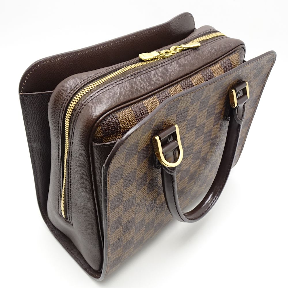 Louis Vuitton  Damier Triana Ebene Handbag Brown