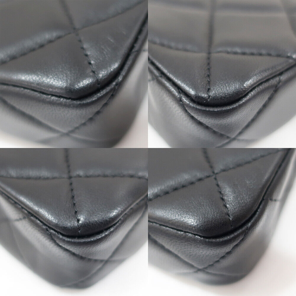 Chanel Chain Pochette Matelasse Black Shoulder Pouch