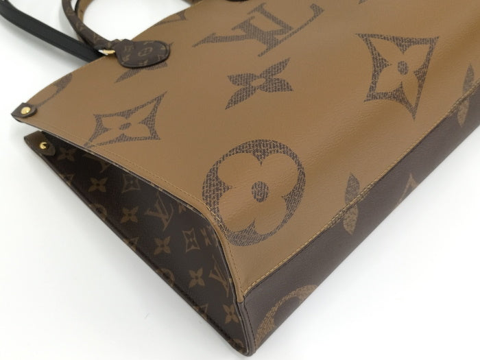 Louis Vuitton 2way Tote Bag On The Go MM Monogram