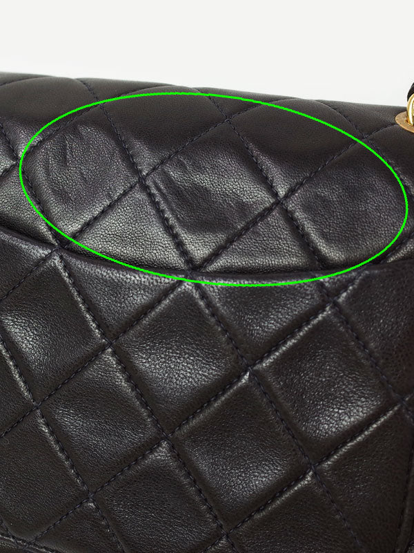 Chanel Mini Matelasse Chain Shoulder Bag Black