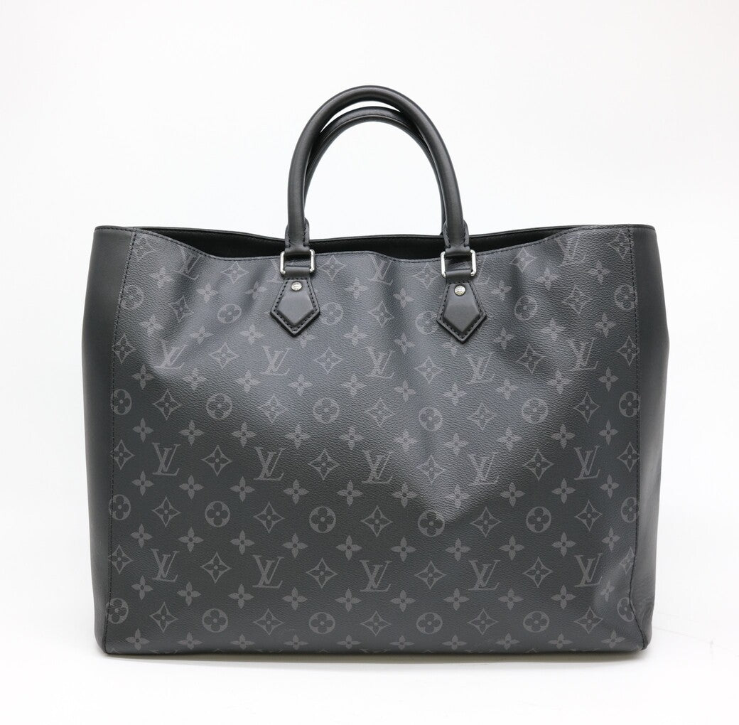 Louis Vuitton Grand Sac Monogram Eclipse Tote Bag Handbag