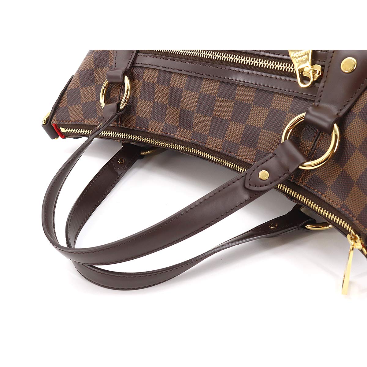 Louis Vuitton Damier Evora MM 2 Way Hand Shoulder Bag Ebene