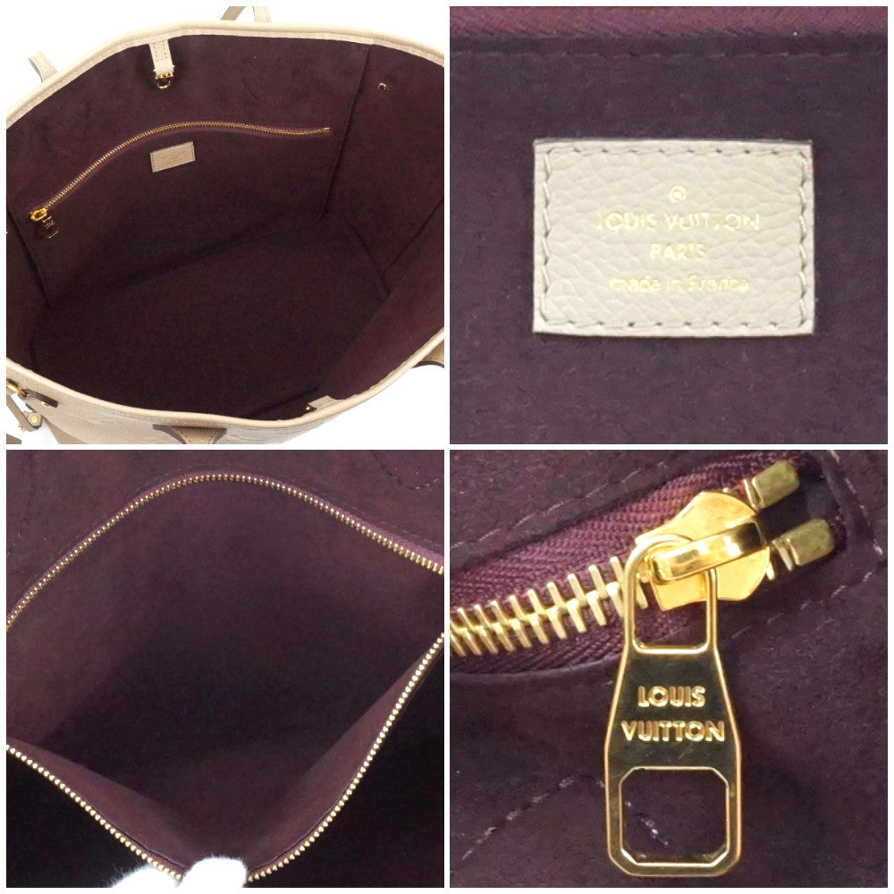 Louis Vuitton Neverfull MM Monogram Implant Tourtrell Greige Tote Bag