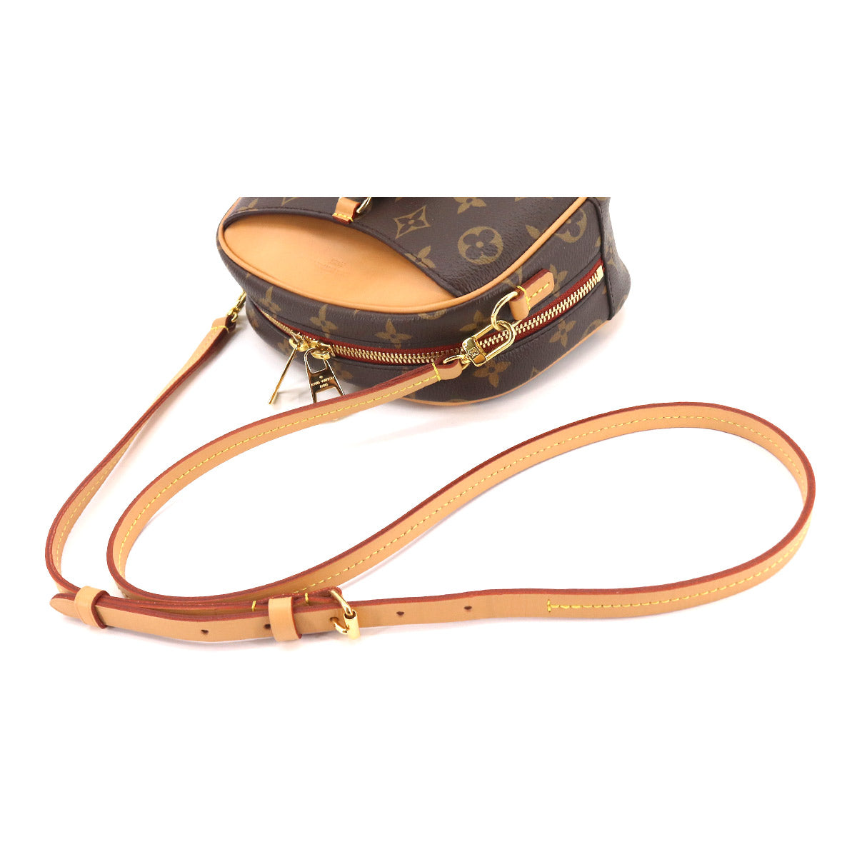 Louis Vuitton Monogram Deauville Mini Shoulder Bag Brown