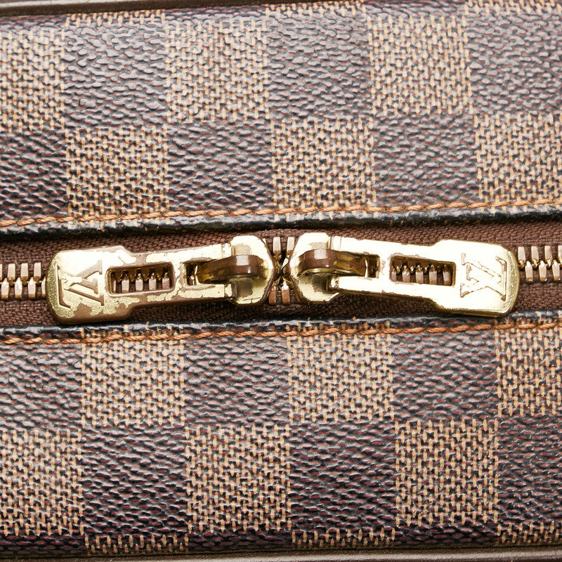 Louis Vuitton Damier Nolita Handbag Brown PVC Leather