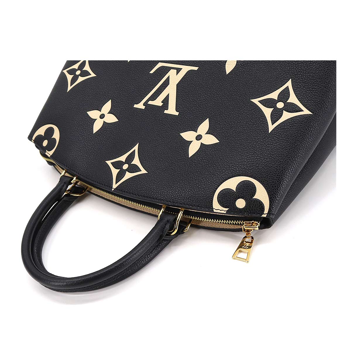 Louis Vuitton Bicolor Monogram Emplant Grand Palais MM Hand Shoulder Bag Black
