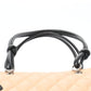Chanel Cambon Line Bowling Bag Beige Silver Hardware Calfskin Handbag