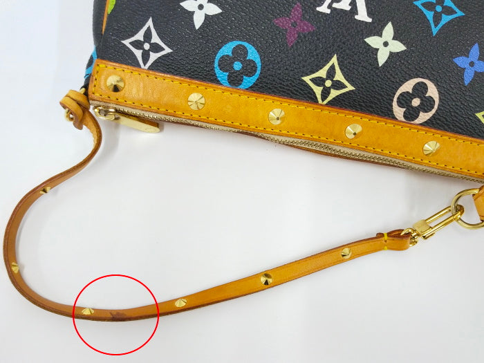 Louis Vuitton Pochette Accessories Pouch Monogram Multicolor Black
