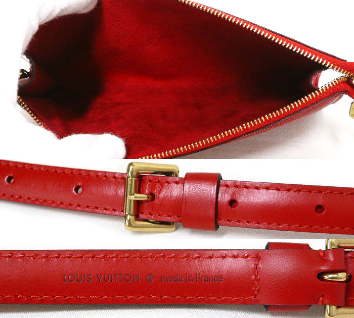 Louis Vuitton Epi Pochette Accessoire Accessory Pouch Mini Bag