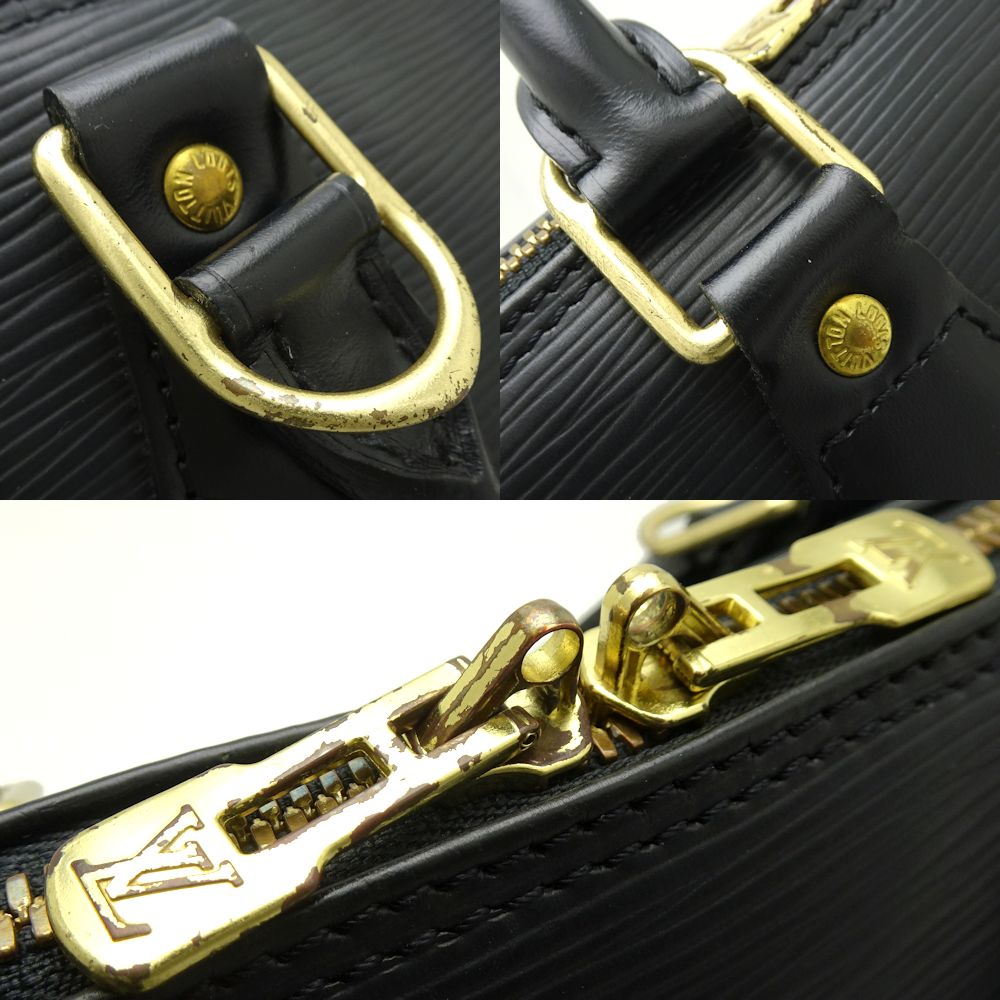 Louis Vuitton Epi Alma Noir Handbag Black