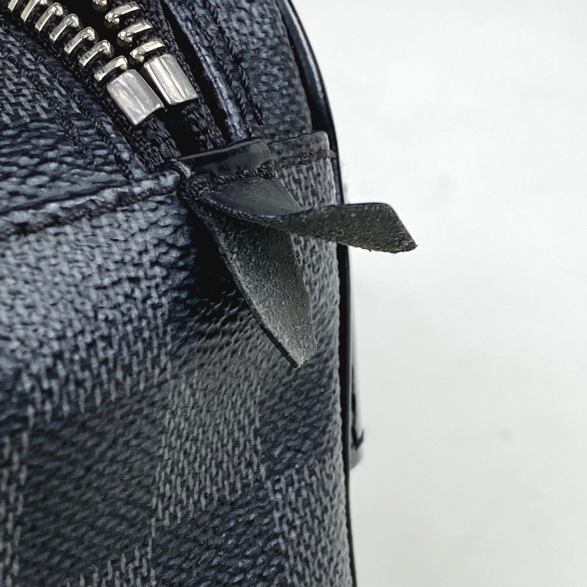 Louis Vuitton Toilette Pouch Travel Accessory Case Damier Graphite Black