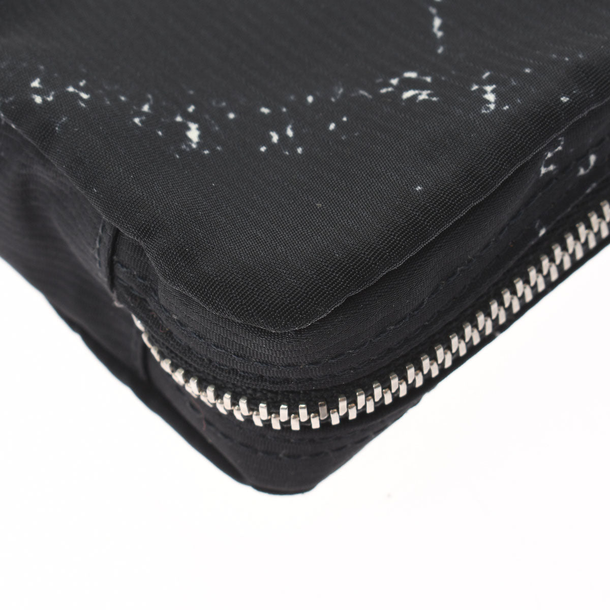 Chanel Travel Line Jewelry Case Black Silver Hardware Nylon Pouch