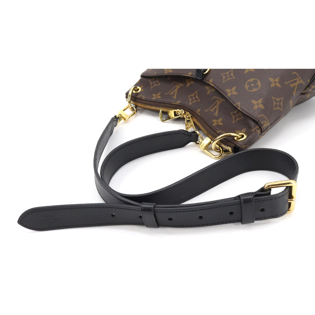 Louis Vuitton Monogram Odeon NM PM Shoulder Bag Brown Noir