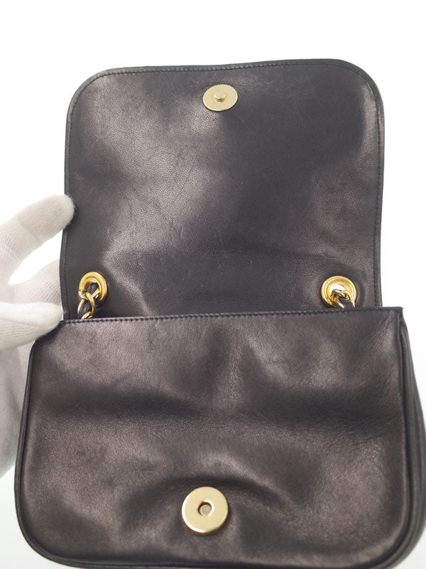 Chanel Coco Mark Chain Shoulder Bag Black