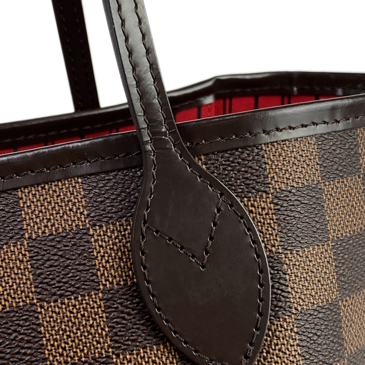 Louis Vuitton Neverfull MM Handbag Tote Bag Damier Brown