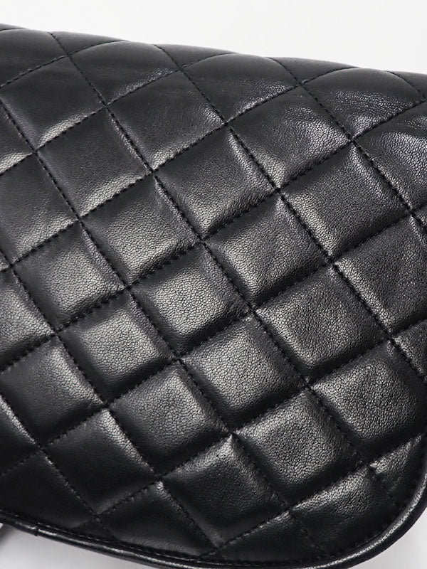 Chanel Matelasse Chain Shoulder Bag Black