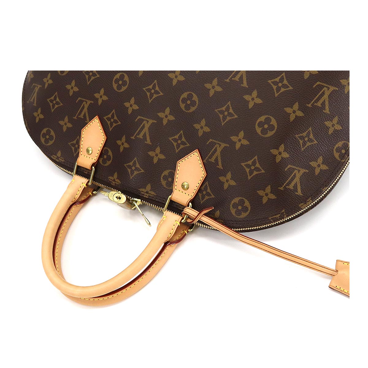 Louis Vuitton Monogram Alma GM Hand Bag Brown Gold Metal Fittings