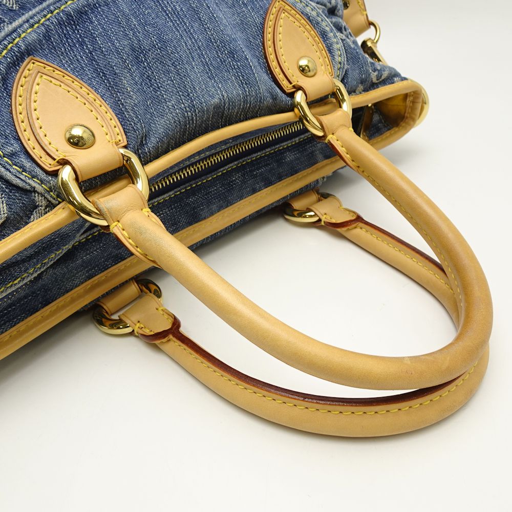 Louis Vuitton Denim Neo Cabby MM Blue Shoulder Bag