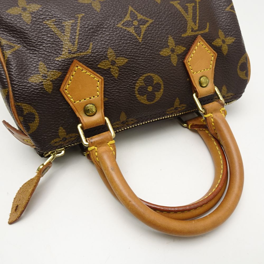 Louis Vuitton Monogram Mini Speedy Brown Mini Bag Pouch